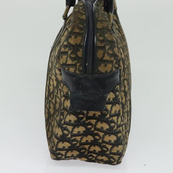 DIOR Trotter Canvas Hand Bag Navy Gold - Picture 5 of 12